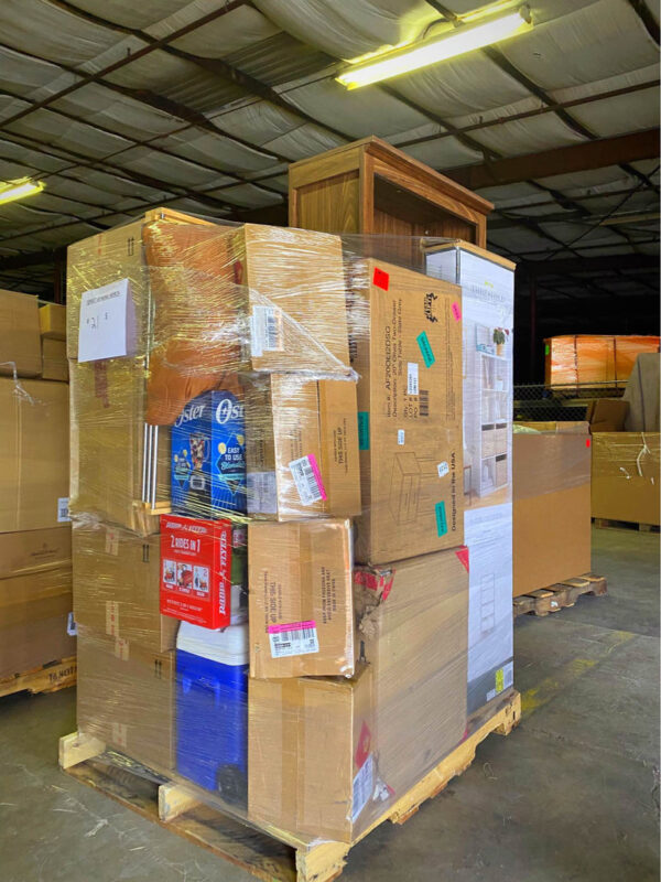 Unclaimed mail pallets Available
