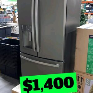 GE GFE24JK 33 Inch Wide 23.8 Cu-Ft. Energy Star Rated Free Standing French Door