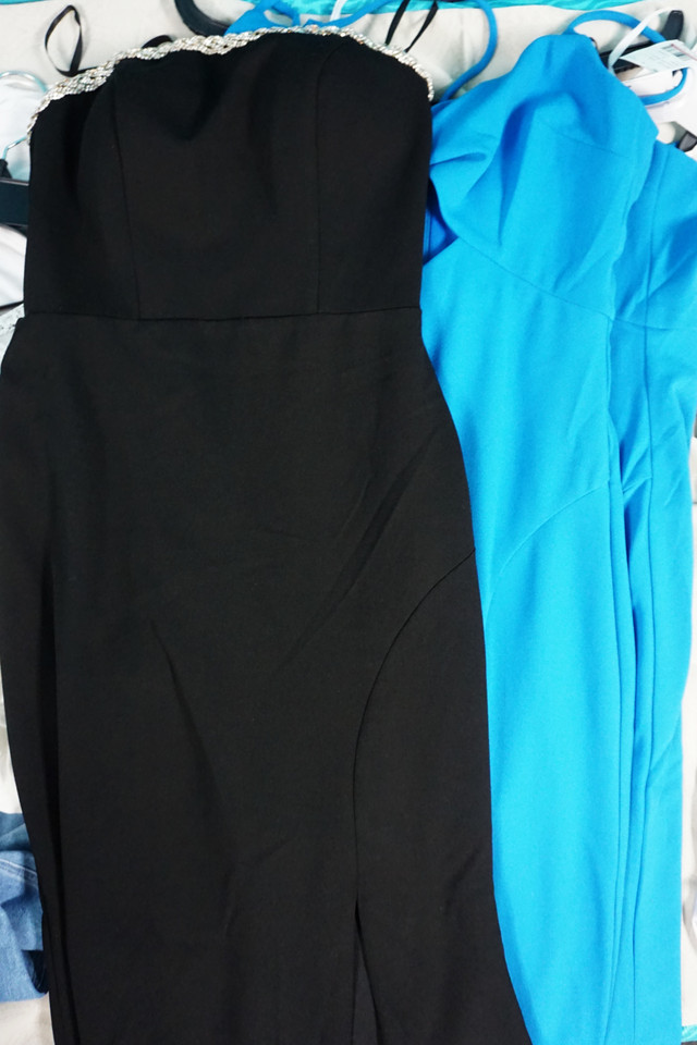 150PC WOMENS PAIGE JAMES PERSE BCBGMAXAZRIA AQUA GOWNS